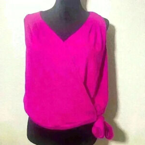Universal Thread Hot Pink Sleeveless Wrap Top - Size S